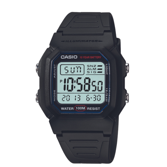 Reloj Digital Illuminator Casual Negro de Hombre