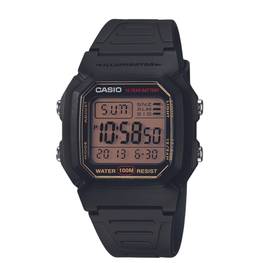 Reloj Digital Illuminator Casual Negro de Hombre