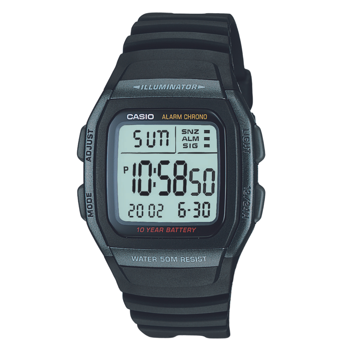 Reloj Digital Illuminator Casual Gris de Hombre