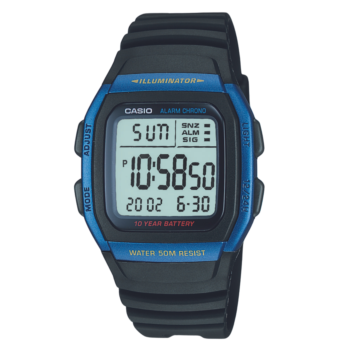 Reloj Digital Illuminator Casual Azul de Hombre