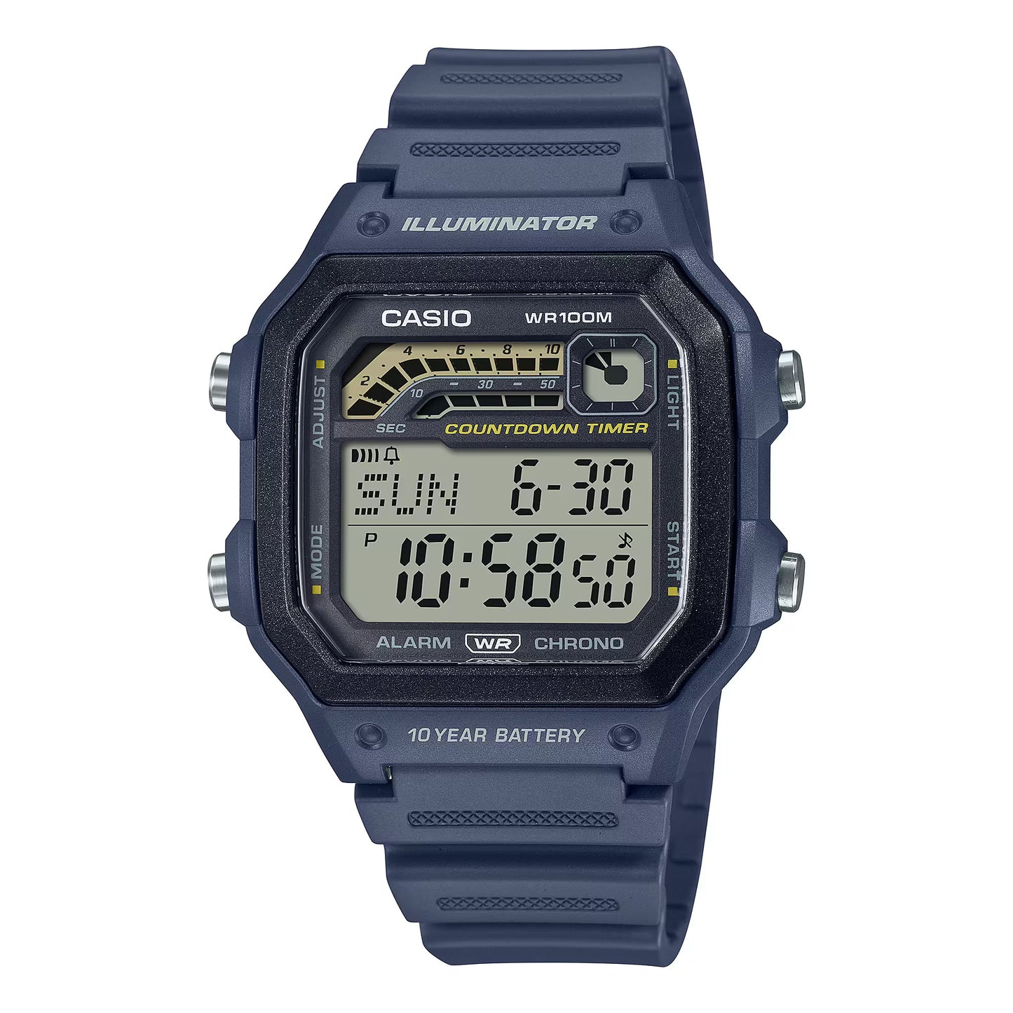 Reloj Digital Illuminator Sport Azul de Hombre